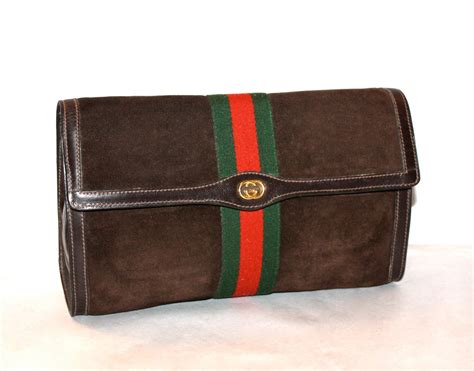 vintage large authentic gucci clutch